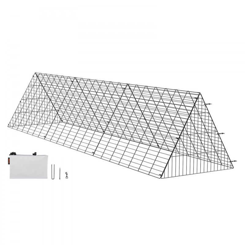 Tunnels à poulets, 118,1 x 28 x 24,2 pouces (L x l x H)