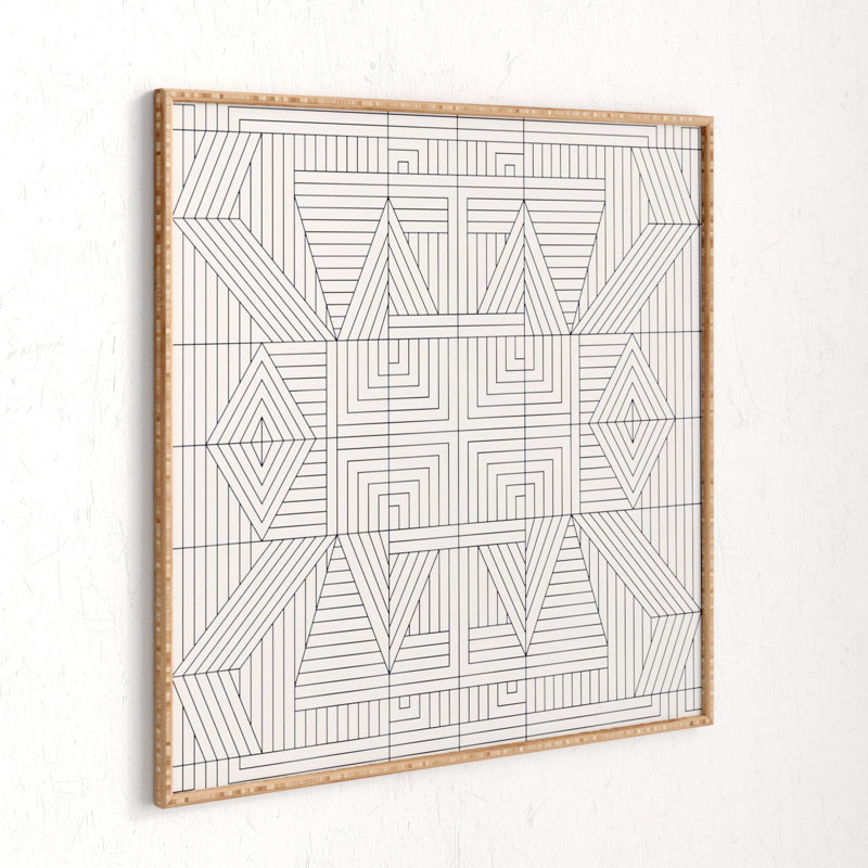 " Line Mandala " by Holli Zollinger, 30" H x 30" W x 1" D