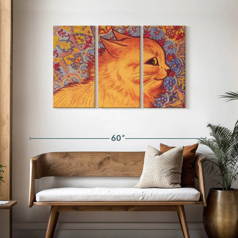 Brampt Cat Profile, 28" H x 45" W