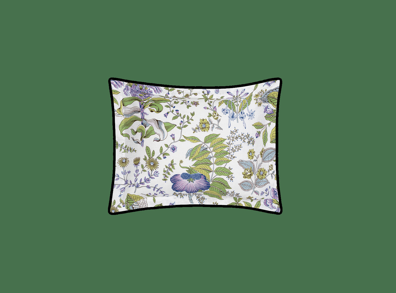 Pomegranate Linen Floral Linen Euro Sham