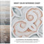 Saint Germain 6" x 6" Porcelain Patterned Wall & Floor Tile