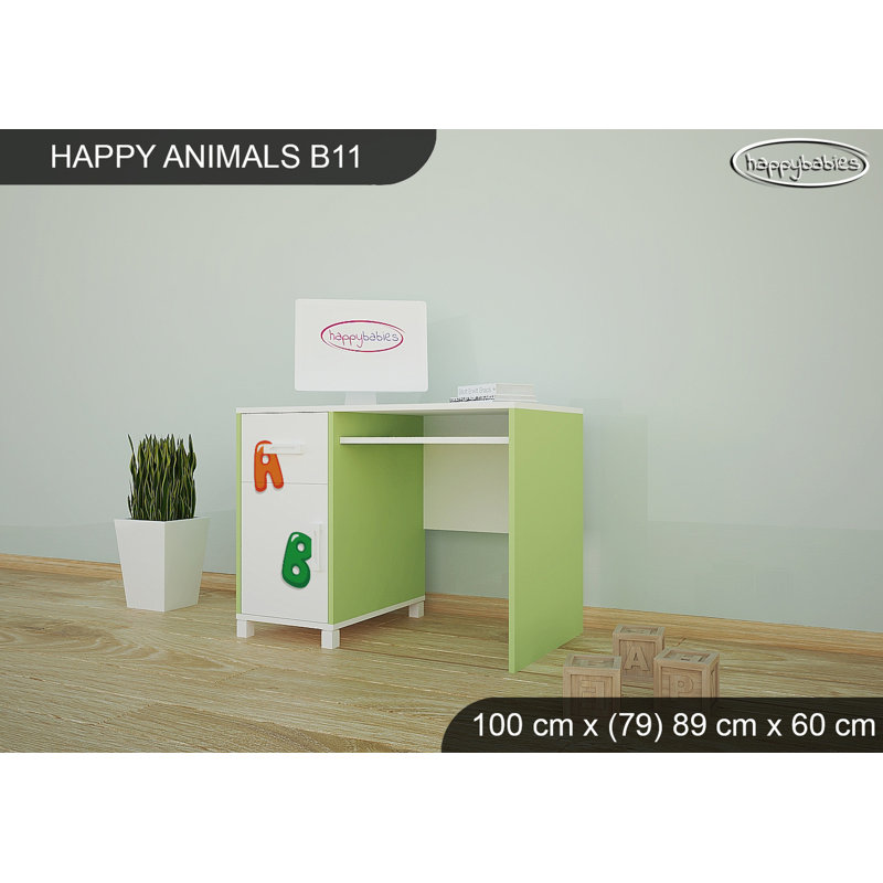 100cm Writing Desk, Green