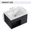 Meuble-lavabo mural 24 po avec lavabo en céramique-129392683