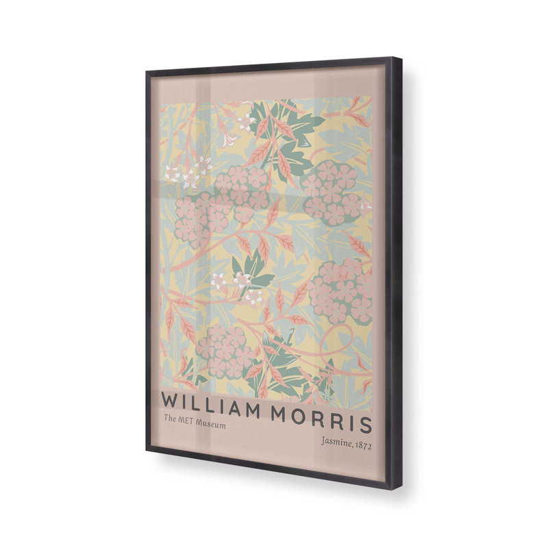«Blush Jasmine» par William Morris, Zinc patiné, H 37,25 po x l 25,25 po, Orange
