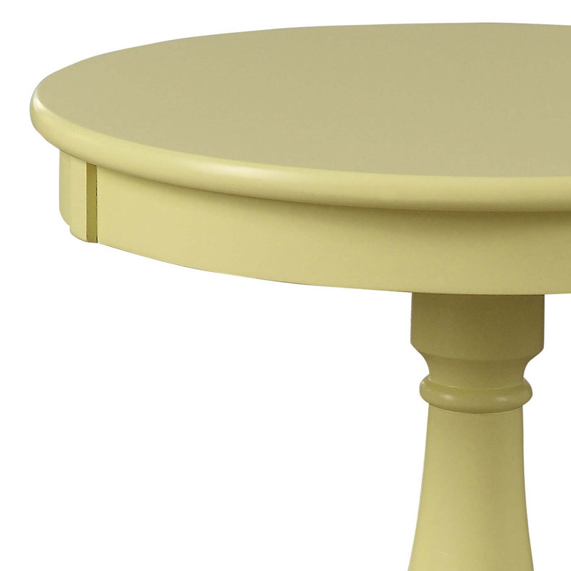Table d'appoint ACME d'Alger, jaune clair, Jaune clair, H 25,5 po x l 18,5 po x P 18,5 po