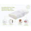 Oreiller en mousse à mémoire de forme Contour de taille standard - Support de cou ergonomique réglable, infusée de gel rafraîchissant, housse en coton biologique (paquet de 1)-432361736