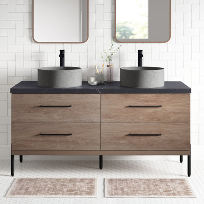 Ensemble de meuble-lavabo double 60 po Norvell