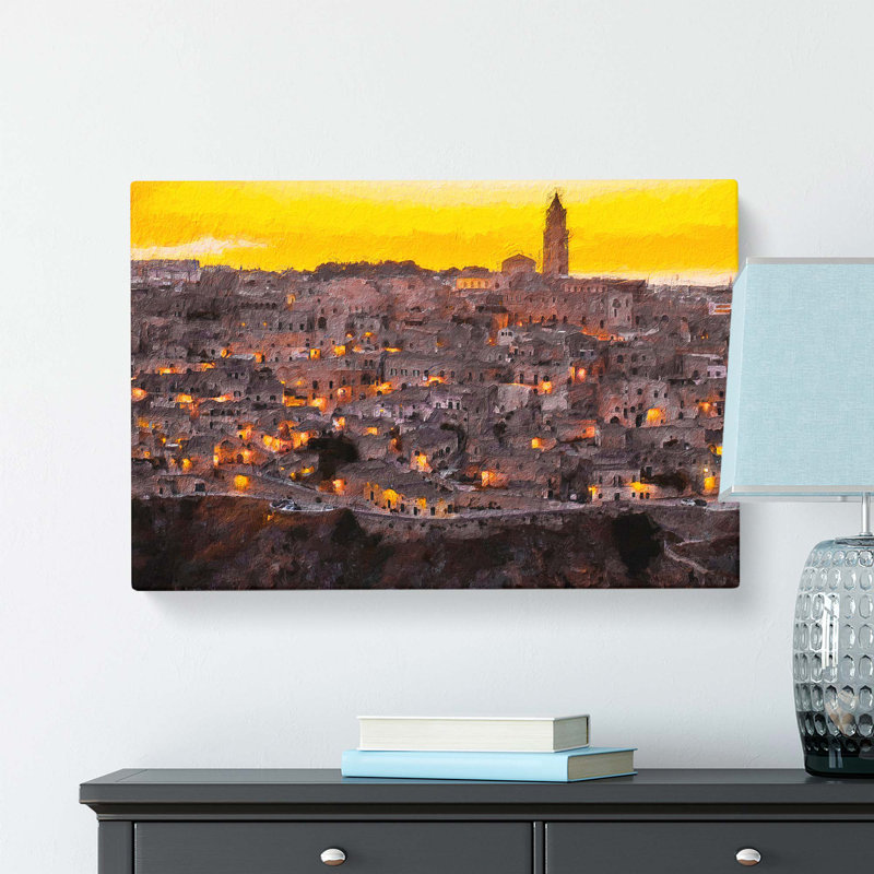 Matera Italy Skyline - Wrapped Canvas, 50.8 cm H x 76.2 cm W