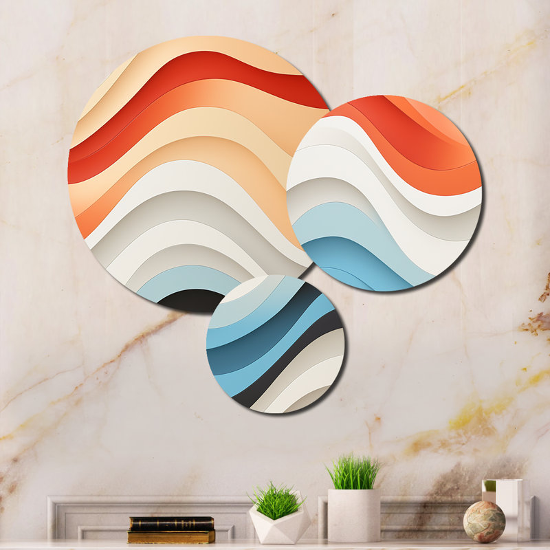 Abstract Wall Decor on Metal