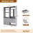 Freestanding 48" Closet System With 5 Wood Drawers ( Set Of 2 )-2037536197