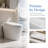 Smart Toilet with Foot Sensor Flush, Instant Warm Wash & Dry, Heated Seat