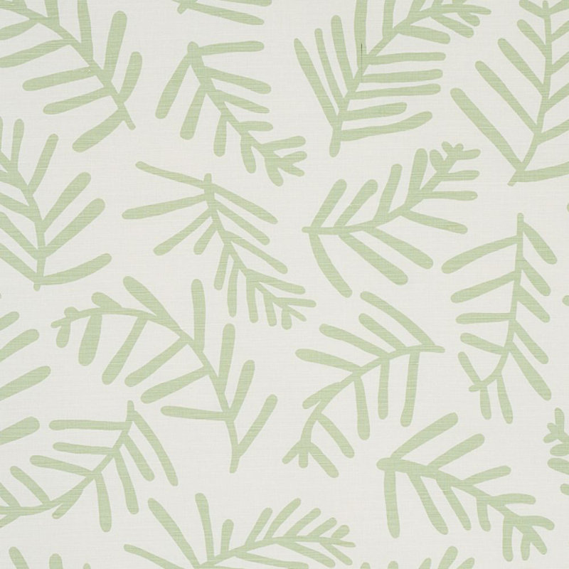 Tissu Schiaacher x Caroline Z Hurley Tiah Cove, Feuille de sauge