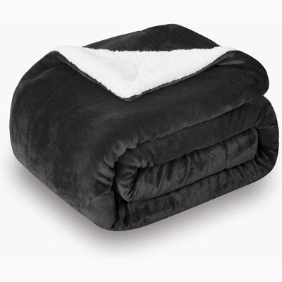 Hanae Sherpa Fleece Thick Blanket Bed Throws