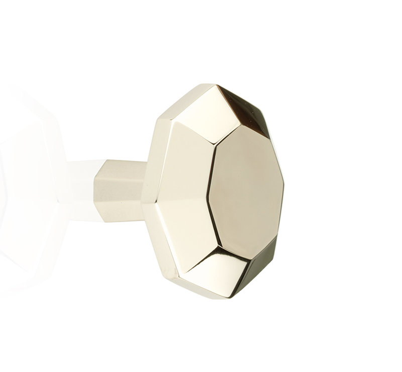 Poignée Bijou, Nickel poli, H 1,26 po x l 1,25 po x P 1,25 po