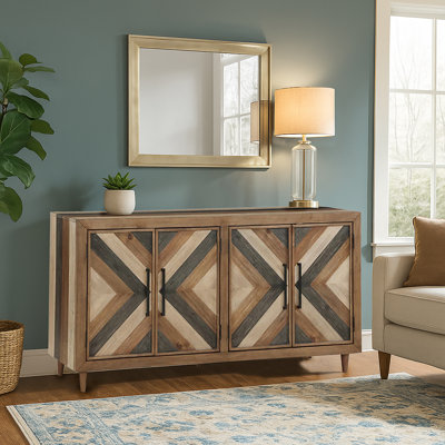 Lavola Wood Four Door Credenza by George Oliver