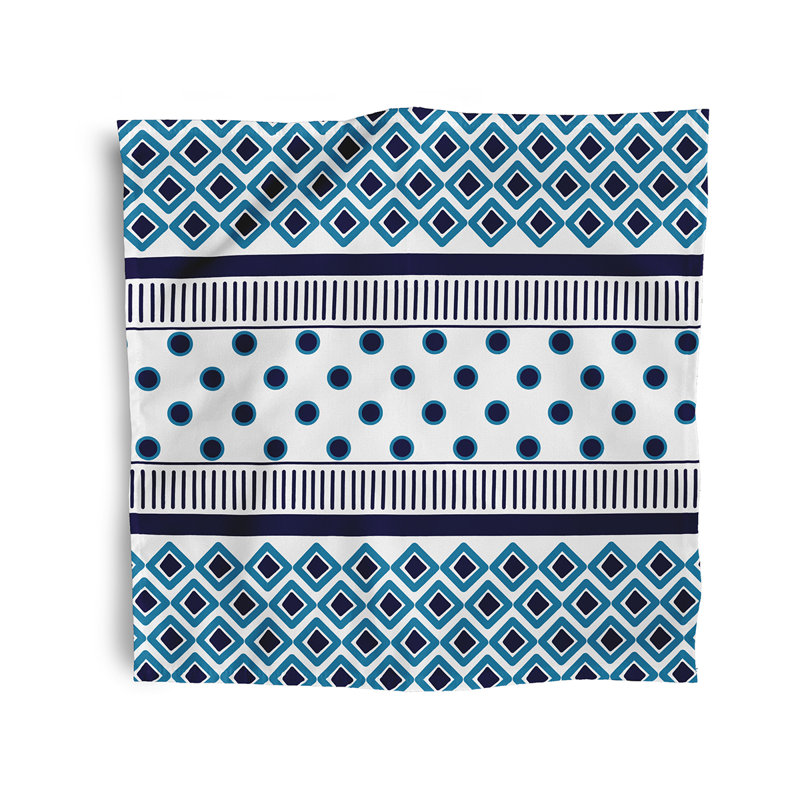 Thuringowa Scrambled Prints Napkins, Blue