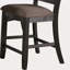 Chaise haute en noir rustique