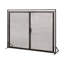  Pare-étincelles durable avec portes doubles en filet, conception autoportante pour la protection contre les étincelles, fabrication moderne en métal, poignées épurées, bronze