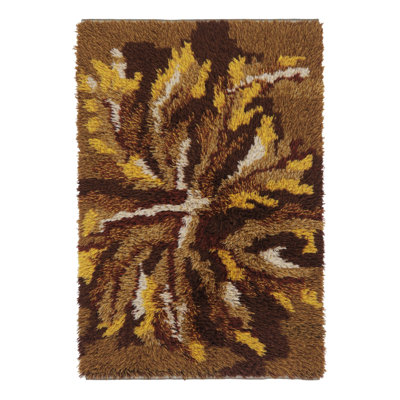 Vintage One-of-a-Kind 3'9" x 5'8" Hand Knotted Area Rug