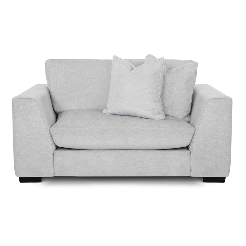 Benehaley Upholstered Chair And A Half, Light Gray