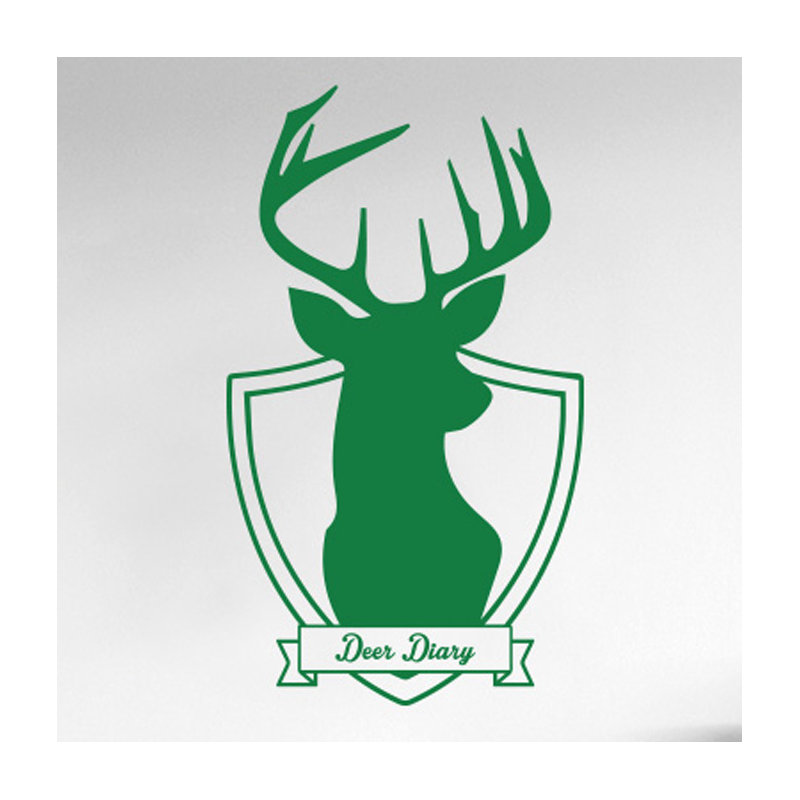 Animals Wall Decal, Medium, Green