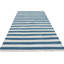 Rug & Kilim’S Indian Dhurrie Rug In Cool, Coastal Navy Blue And White Stripes