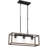 3 - Light Kitchen Island Rectangle Chandelier-1760574346
