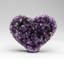 Genuine Amethyst Crystal Cluster Heart From Uruguay