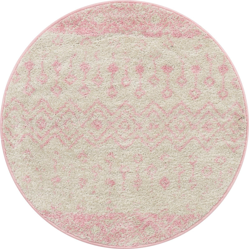 Bradley-Joe Abstract Indoor Rug, Round 3'3"
