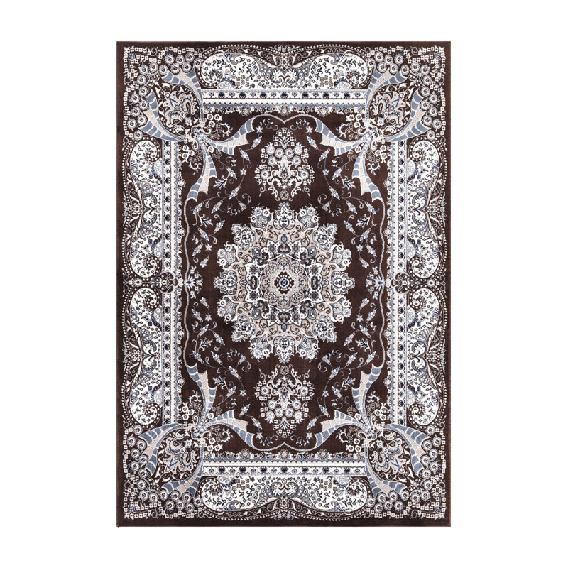 Floral Area Rug, Rectangle 60 x 110cm