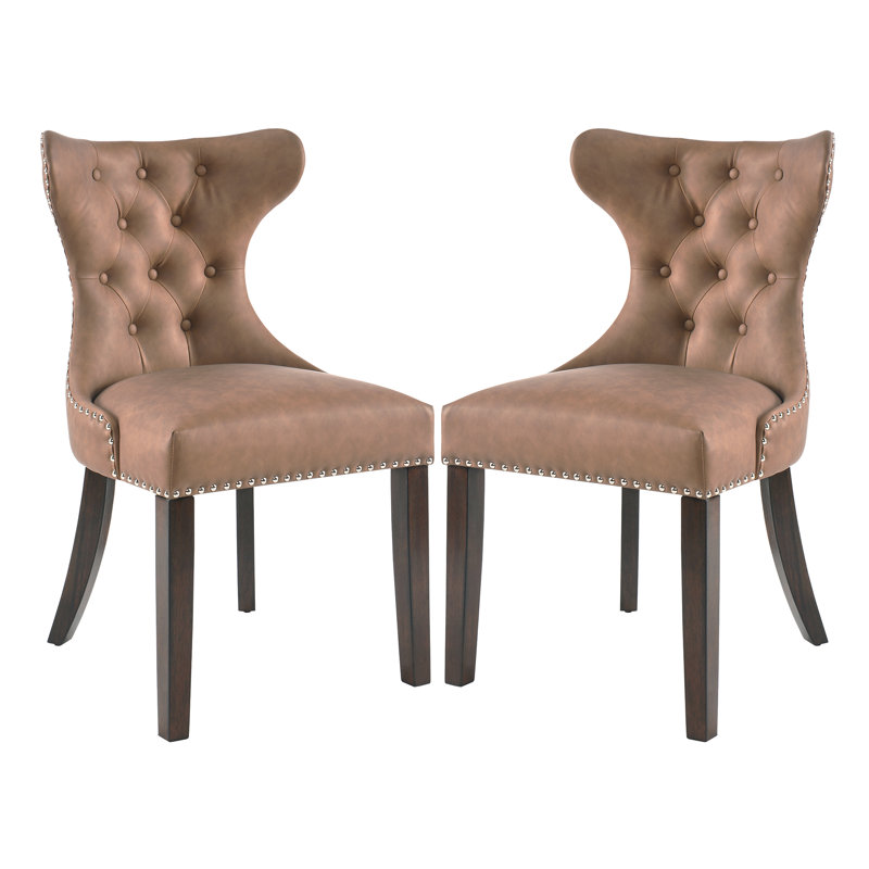 Chaise d'appoint Saphron, Brun jaunâtre, 4