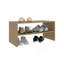 Petite étagère à chaussures avec trois tablettes ouvertes, range-chaussures moderne compact pour le vestibule ou le placard-1263137829