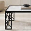 Occasional 3pc Tables Set Table basse et tables de bout en verre trempé
