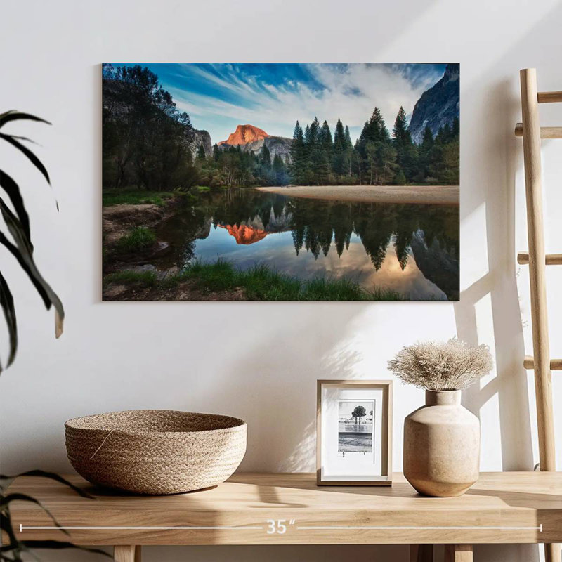 Alvord Half Dome On Merced River, 16" H x 24" W