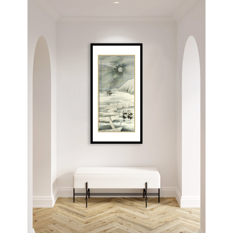 Boats and Tides in the Moonlight 1 by Chen Xiaoping - Single Picture Frame Print