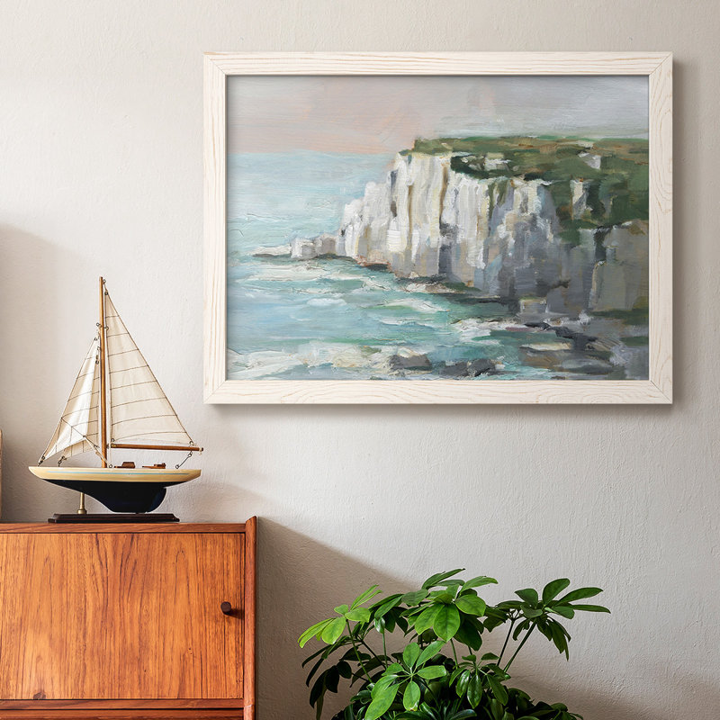 Falaises de la mer blanche II, Blanc, H 28 po x l 42 po x P 1,5 po