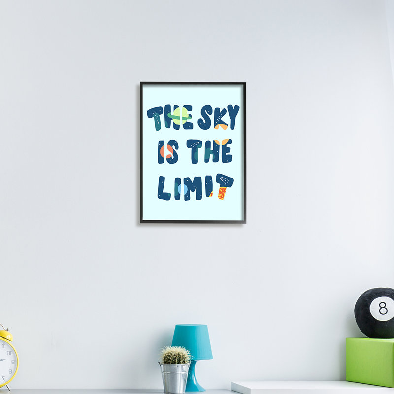 Sky Is The Limit, Giclée encadrée noir minuit, H 30 po x l 24 po
