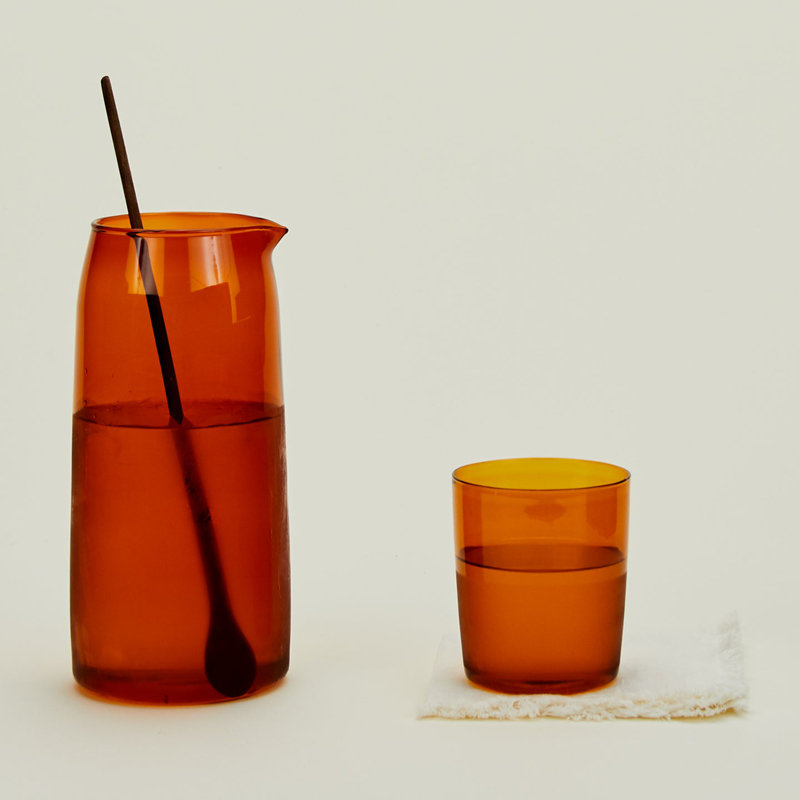 Glass Pitcher, Blush