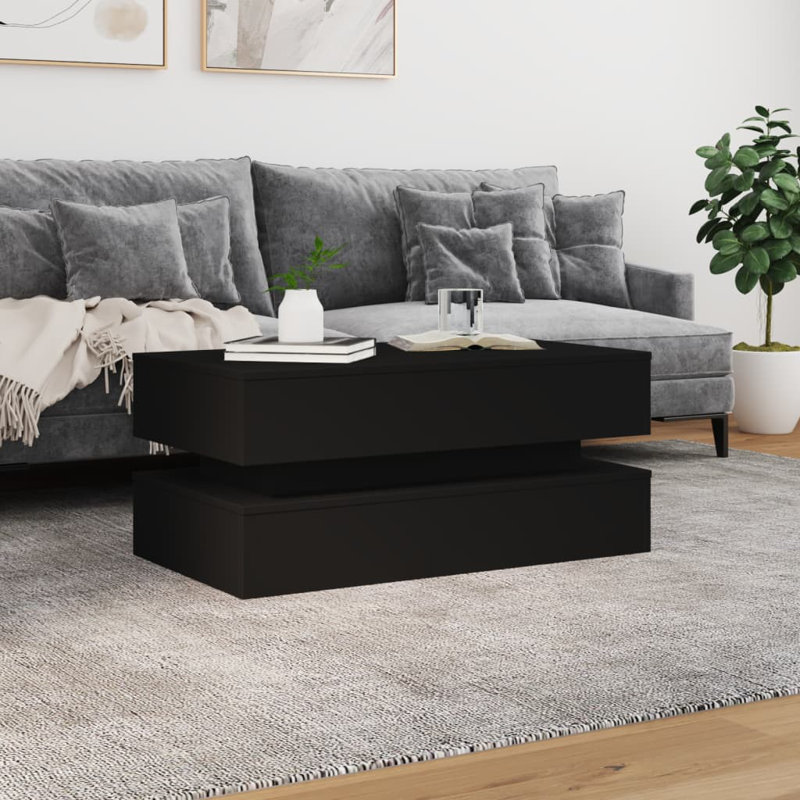 Calixtro Enclosed Coffee Table, Black