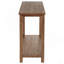 Console de canapé d'entrée en bois brun vieilli Castleton