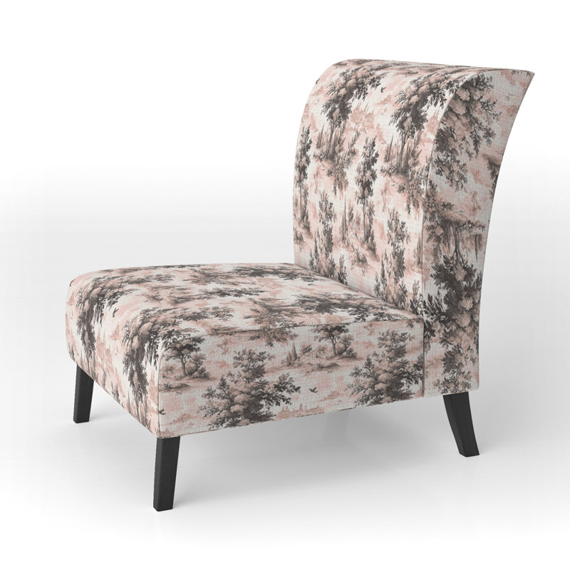Fauteuil de chambre French Country - Fauteuil de chambre rose rosé, Pantoufle sans accoudoirs