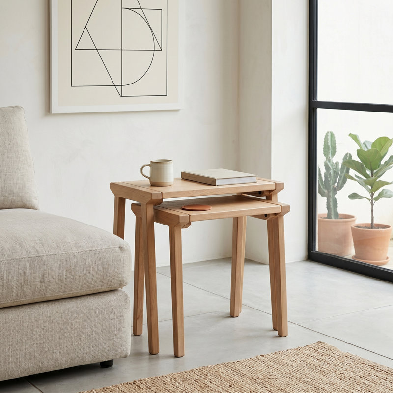 Elm Home And Garden Bayswater Mango Wood Nest of Tables