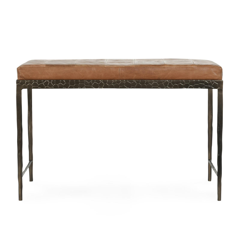 Banc en cuir Malo, Tanné