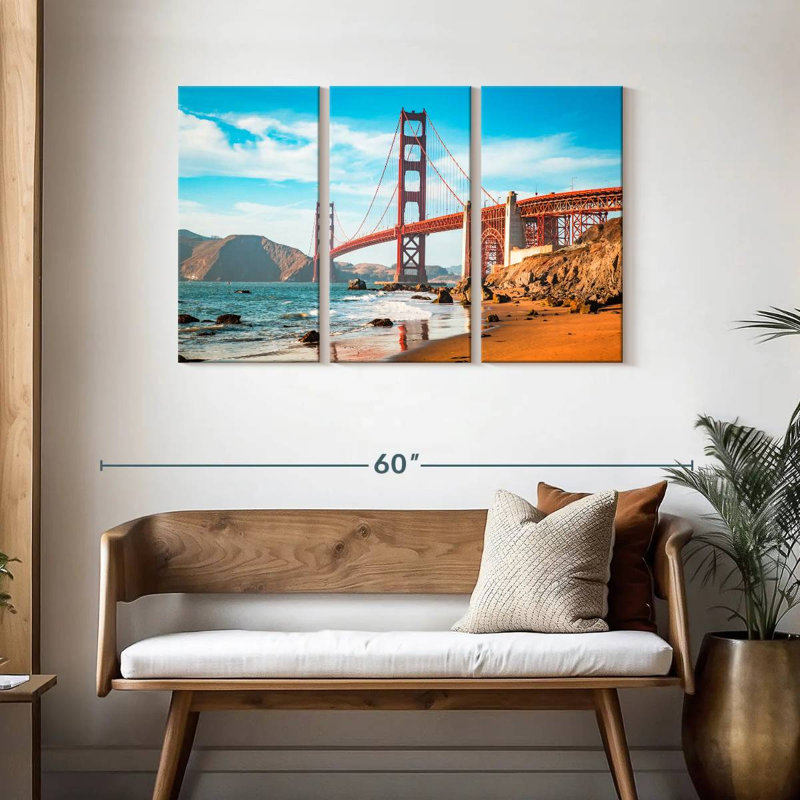 Lilie San Francisco Beach, H 28 po x l 45 po