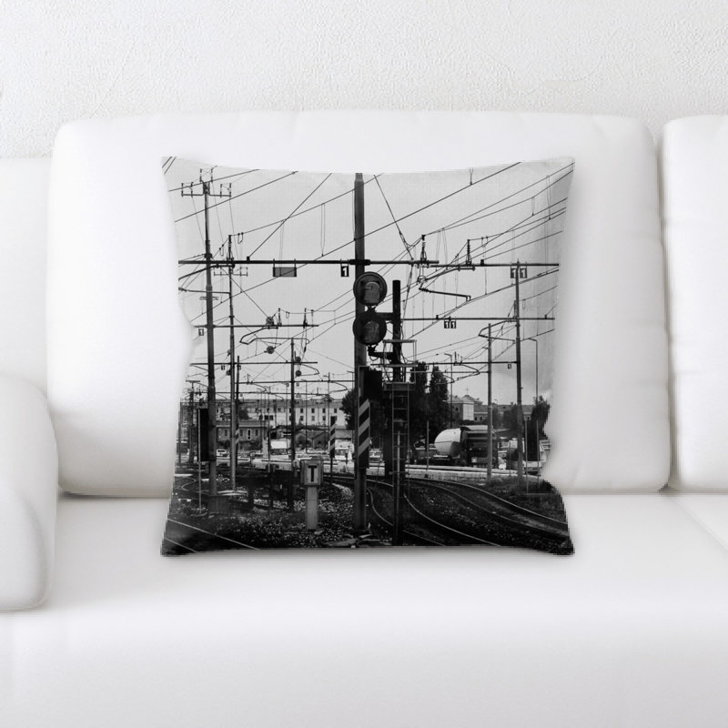Train Experience Throw Pillow