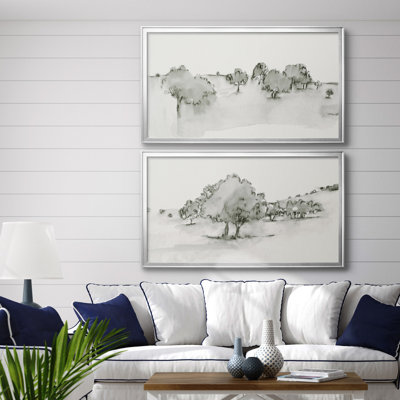 " Scenic Scribble I " 2 - Pieces Painting Print