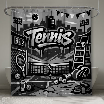 Rideaux de douche Urban Tennis Court