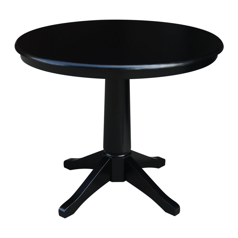 Table de salle à manger Imilia, Noir, H 29,9 po x L 36 po x l 36 po