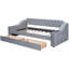 Lit de jour simple rembourré avec rangement-921643545