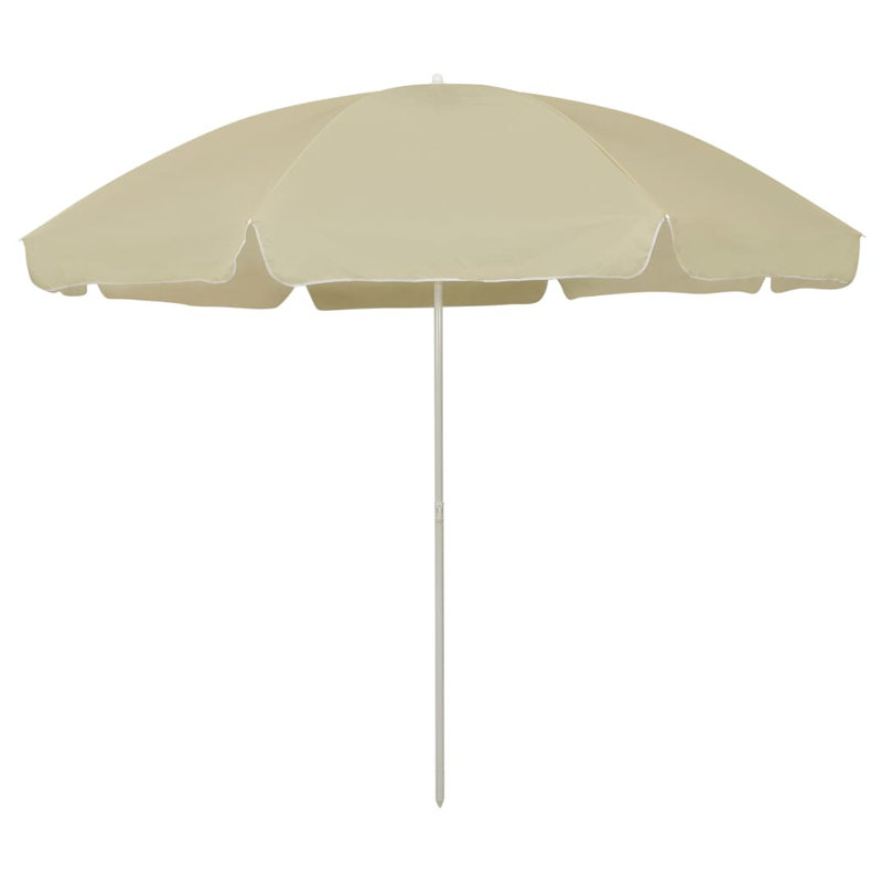 Parasol de plage Jattin, Jaune sable,  L 104,3 po x H 106,3 po